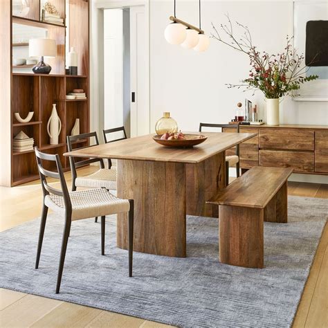 West Elm Dining Table With Bench